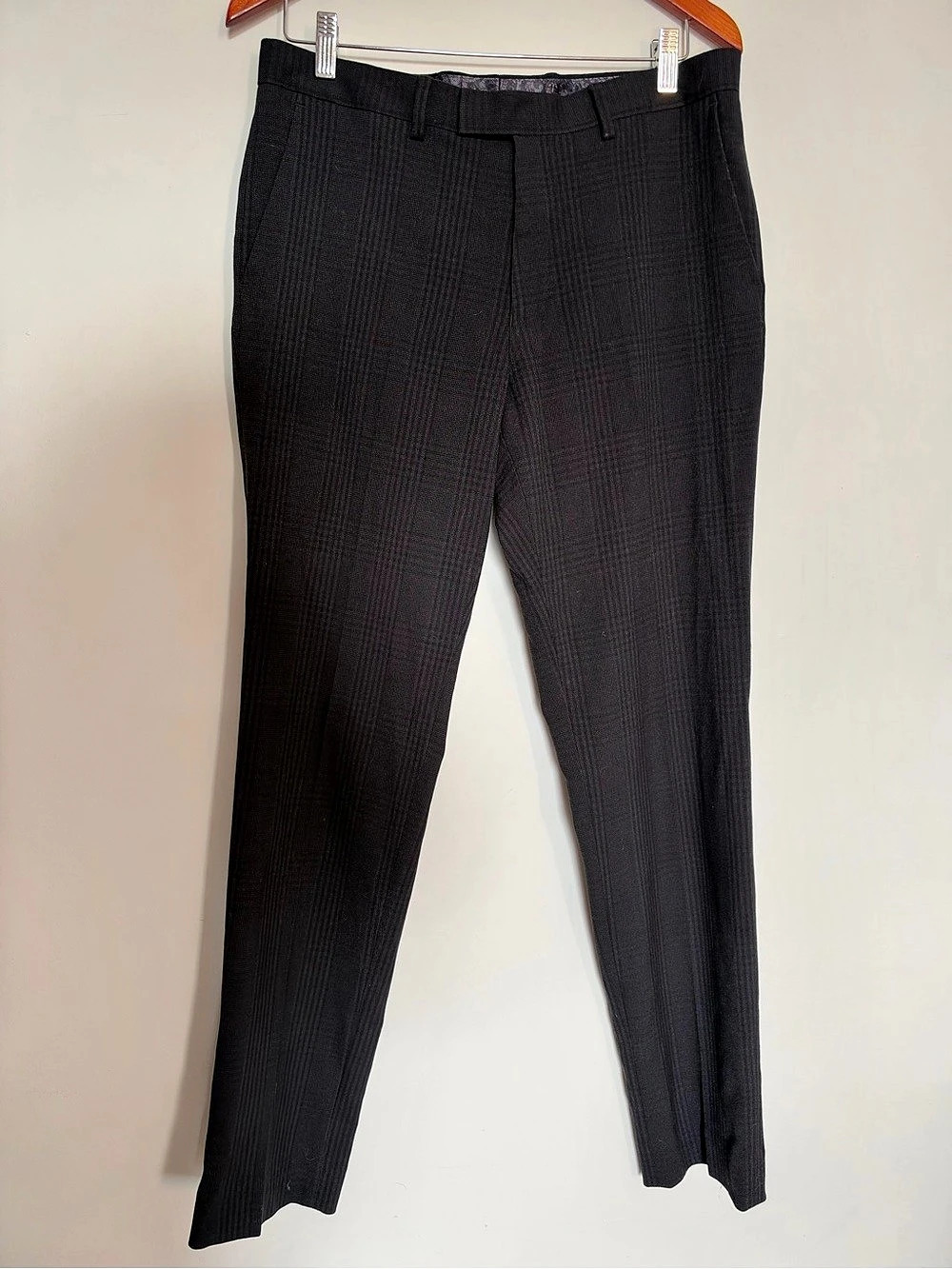 Hawkins & Kent Modern Classic Men's Straight Leg Pants Black 32/32 Like New